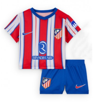 Atletico Madrid Primera Equipación Niños 2024-25 Manga Corta (+ Pantalones cortos)